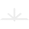 Ekena Millwork Kennewick Architectural Grade PVC Gable Bracket, 72"W x 30"H x 2"D x 4"F, 10/12 Pitch GBP072X30X0204KEN00 - alternate 2